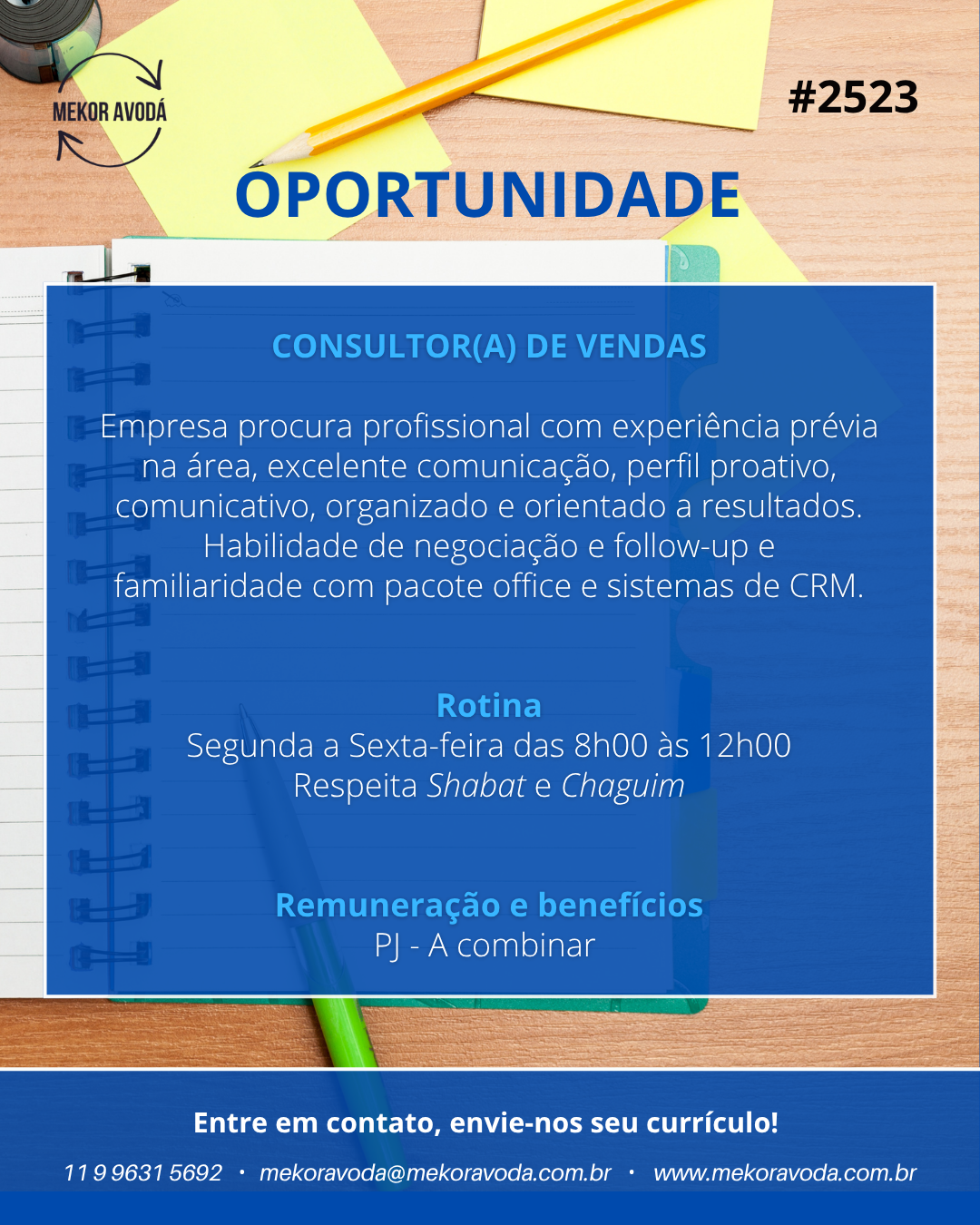 Consultor(a) de Vendas
