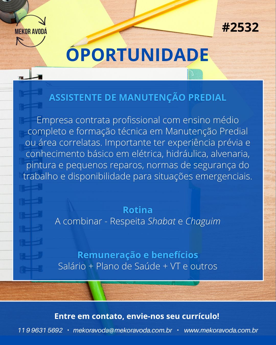 Assistente de Manutenção Predial
