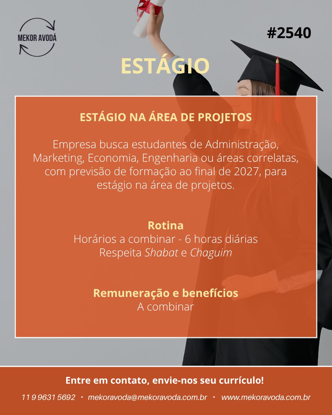 Estágio na Área de Projetos