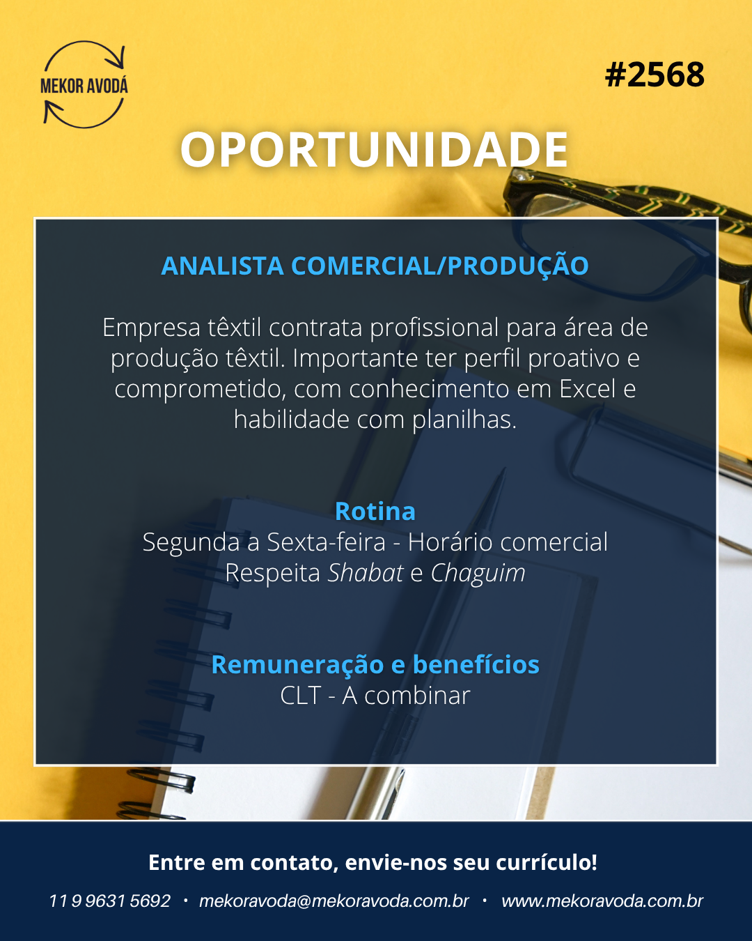 2568 – Analista Comercial/Produção